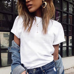 Letter Print Female T Shirt Harajuku T-Shirts Women Summer Short Sleeve Casual Clothing - Trend Catalog - 