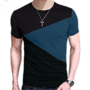 M-3XL Mens T Shirt Short Sleeve Crew Neck T-shirt Slim Fit Casual Tshirt