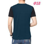 M-3XL Mens T Shirt Short Sleeve Crew Neck T-shirt Slim Fit Casual Tshirt