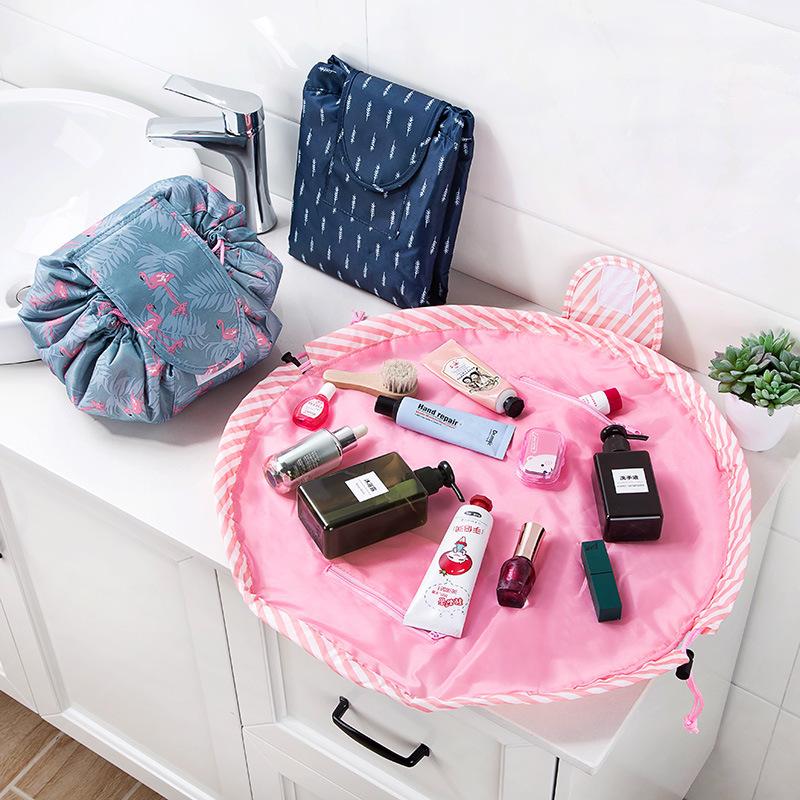 Do Not Miss Drop ship Women Drawstring Cosmetic Bag travel Organizer bag pouch Make Up Case Storage Makeup Bag Toiletry bag - Trend Catalog