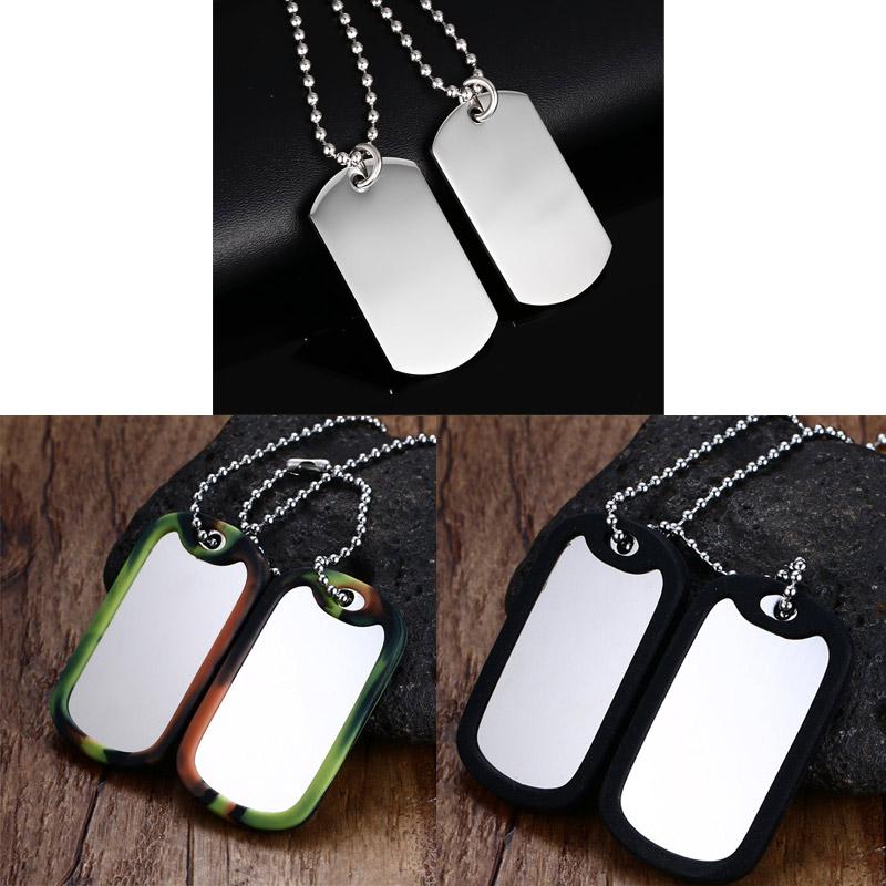 VNOX Double Dog Tag Necklace Pendant Men Jewelry - Trend Catalog - 