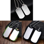 VNOX Double Dog Tag Necklace Pendant Men Jewelry - Trend Catalog - 