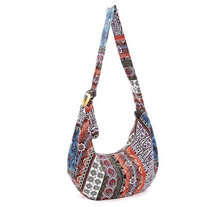 Thai Hobo Crossbody Bag Shoulder Bag Messenger Bag Hippie Boho Bohemian Purse - Trend Catalog