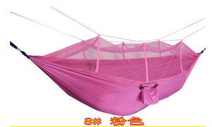 Ultralight Outdoor Camping Hunting Mosquito Net Parachute Hammock 2 Person Flyknit Hamaca Garden Hamak Hanging Bed Leisure Hamac - Trend Catalog - 