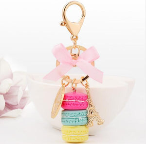 Women Cake Key chain fashion nice cute French pastries Keychain bag charm car Key Ring - Trend Catalog
