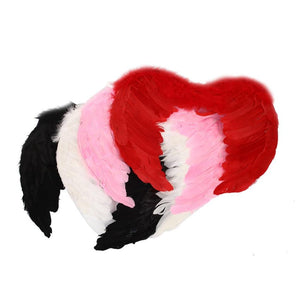 1Pc 4 Color Adult Angel Wings Dress Up Costume Fashion Girls Feather Fairy Pretty Halloween Cosplay Wing Party Supplies - Trend Catalog