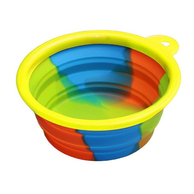 1Pcs Portable Travel Bowl Dog Feeder Water Food Container Silicone Small Mudium Dog Pet Accessories Folding Dog Bowl Outfit - Trend Catalog