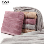 ROMORUS 100% Bamboo Fiber Towels Purple Gray Brown Bath Face Towel Set Cool Bamboo Absorbent Healthy Bathroom Towels for Adults - Trend Catalog