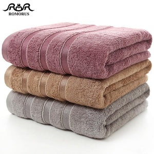 ROMORUS 100% Bamboo Fiber Towels Purple Gray Brown Bath Face Towel Set Cool Bamboo Absorbent Healthy Bathroom Towels for Adults - Trend Catalog