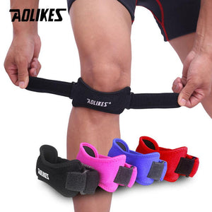 Aolikes 1PCS Adjustable Knee Patellar Tendon Support Strap Band Support Brace Pads for Running basketball Outdoor Sport - Trend Catalog