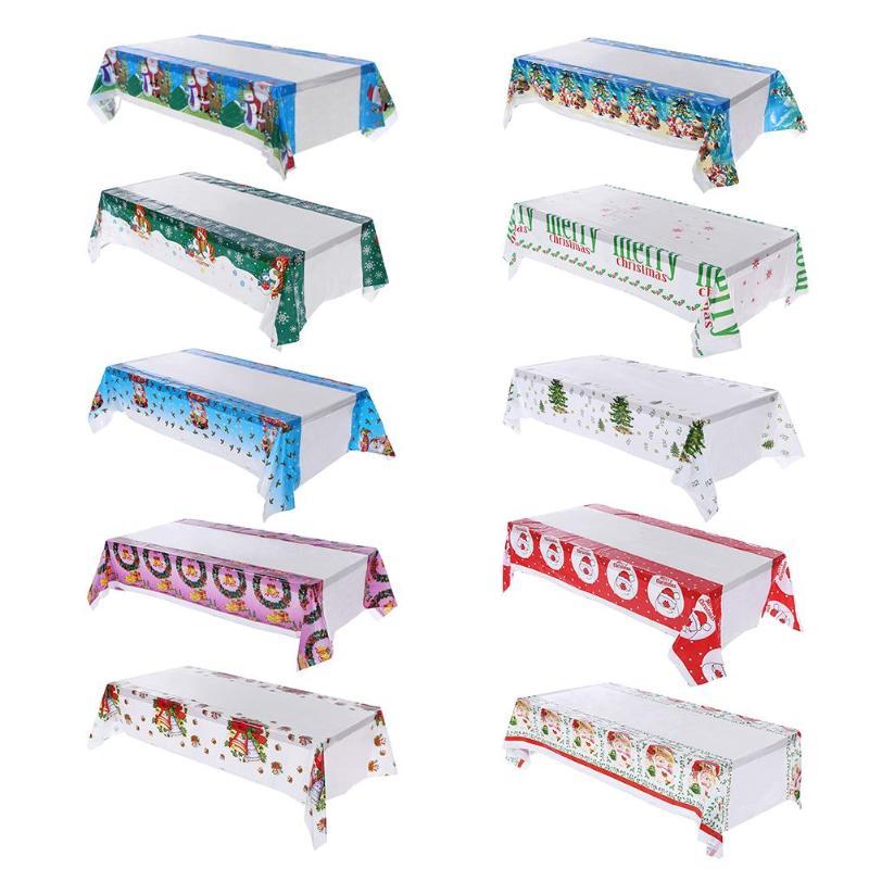 New Year Christmas Tablecloth Kitchen Dining Table Decorations Rectangular Table Covers Christmas Decorations for Home Navidad - Trend Catalog