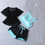 3 Pcs Set Women's Yoga Suit Fitness Clothing Sportswear For Female Workout Sports Clothes Athletic Running Yoga Suit Sets - Trend Catalog