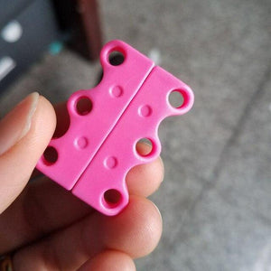 Adult Child Buckles Hooks Casual Sneaker Magnetic Shoe Buckle No Tie 2 Pcs Apparel Sewing Fabric Shoelace Spoons - Trend Catalog