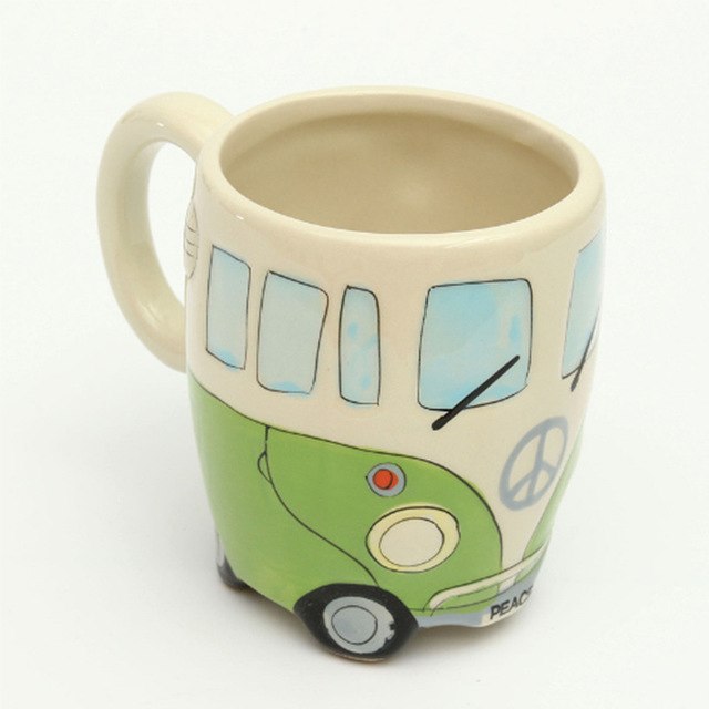 British Hand-painted 3D Double-decker Bus Mug Ceramic UK Retro Coachbus Car Coffee Cup Friends Tv Klimt Caneca Criativa Gift Box - Trend Catalog - 