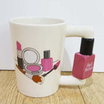 300ml Creative Ceramic Mugs Girl Tools Beauty Kit Specials Nail Polish Handle Tea Coffee Cup Personalized Mug Beauty Tool Cup - Trend Catalog