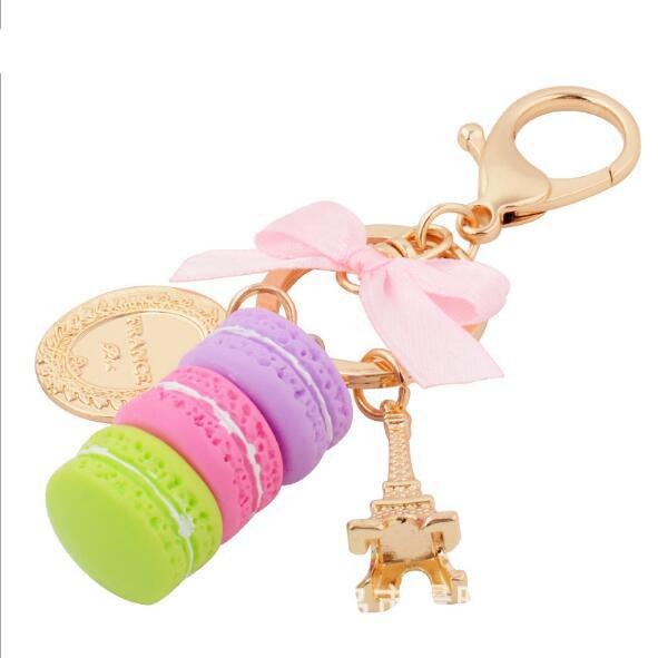 Women Cake Key chain fashion nice cute French pastries Keychain bag charm car Key Ring - Trend Catalog
