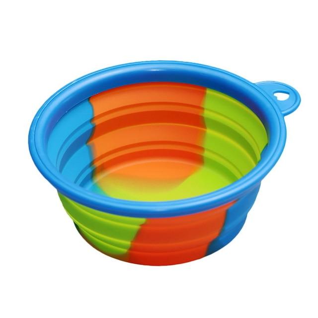 1Pcs Portable Travel Bowl Dog Feeder Water Food Container Silicone Small Mudium Dog Pet Accessories Folding Dog Bowl Outfit - Trend Catalog