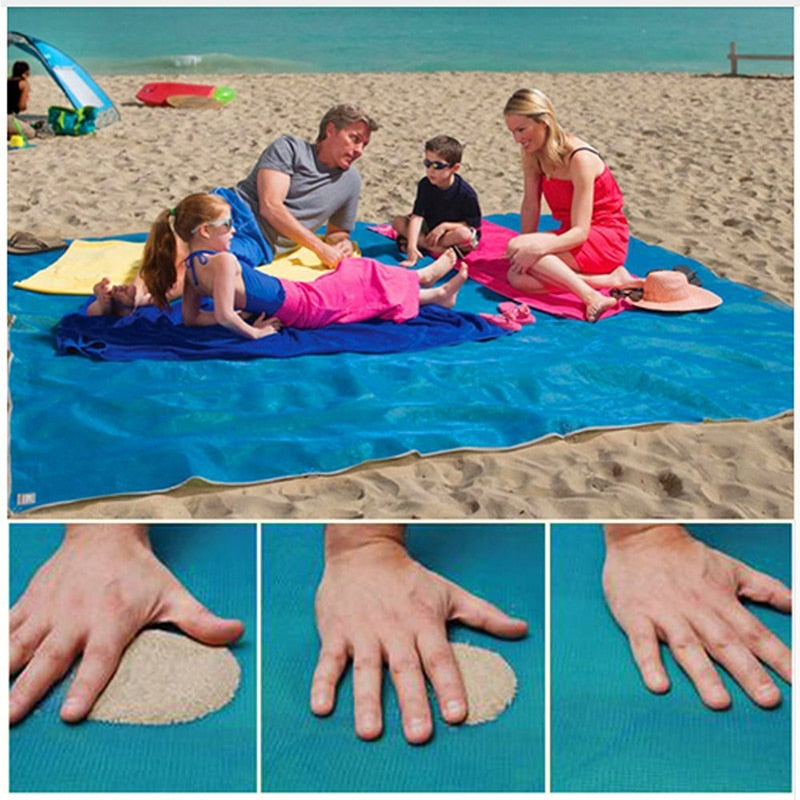 Naturelife Sand Free Beach Mat Portable Blue beach mat Anti-slip Sand Mats Rug Outdoor mat for Beach support drop shipping - Trend Catalog - 