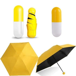 Mini Folding Capsule Small Umbrella With Pill Package Box Pocket Parasol Rain Anti-UV Portable Travel Umbrella Sunny Rainy Day - Trend Catalog