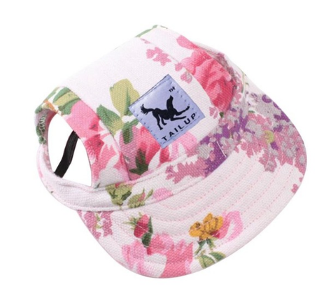 Pet Dog Cap Small Pet Summer Canvas Cap Dog Baseball Visor Hat Puppy Outdoor Sunbonnet Cap