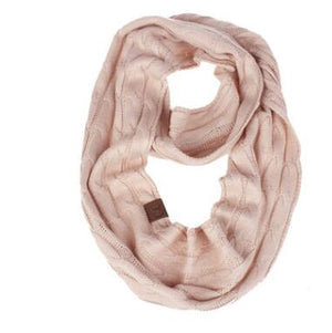 Winter Knitted Cable Ring Scarf Female Autumn Infinity Scarves - Trend Catalog