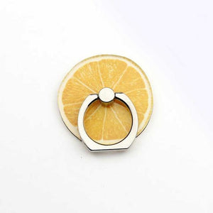 New Arrival Mobile Phone Holder Metal Finger Ring Holder Cute Lemon Fruits Phone Ring Holder Phone Stand Support - Trend Catalog