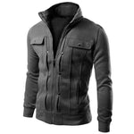 Brand  Cardigan Multi Button Hoodies Men Fashion Tracksuit Male Sweatshirt Mens Purpose Tour - Trend Catalog