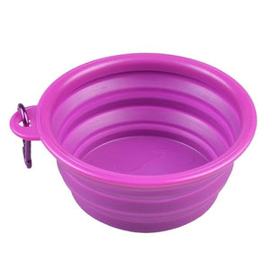 1Pcs Portable Travel Bowl Dog Feeder Water Food Container Silicone Small Mudium Dog Pet Accessories Folding Dog Bowl Outfit - Trend Catalog