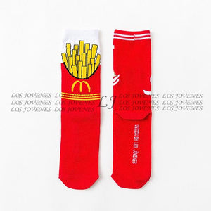 Women Socks Funny Cute Cartoon Fruits Banana Avocado Lemon Egg Cookie Donuts Food Happy Japanese Harajuku skateboard Socks - Trend Catalog