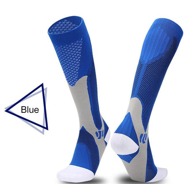 Men & Women New Compression Long Running Socks Men High Elastic Sports Stocking Running Cycling High Compression Leg Support - Trend Catalog