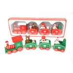 Christmas Train Painted Wood Christmas Decoration for Home Merry Christmas Ornament Navidad 2019 Xmas Decoration New Year Gift,Q - Trend Catalog