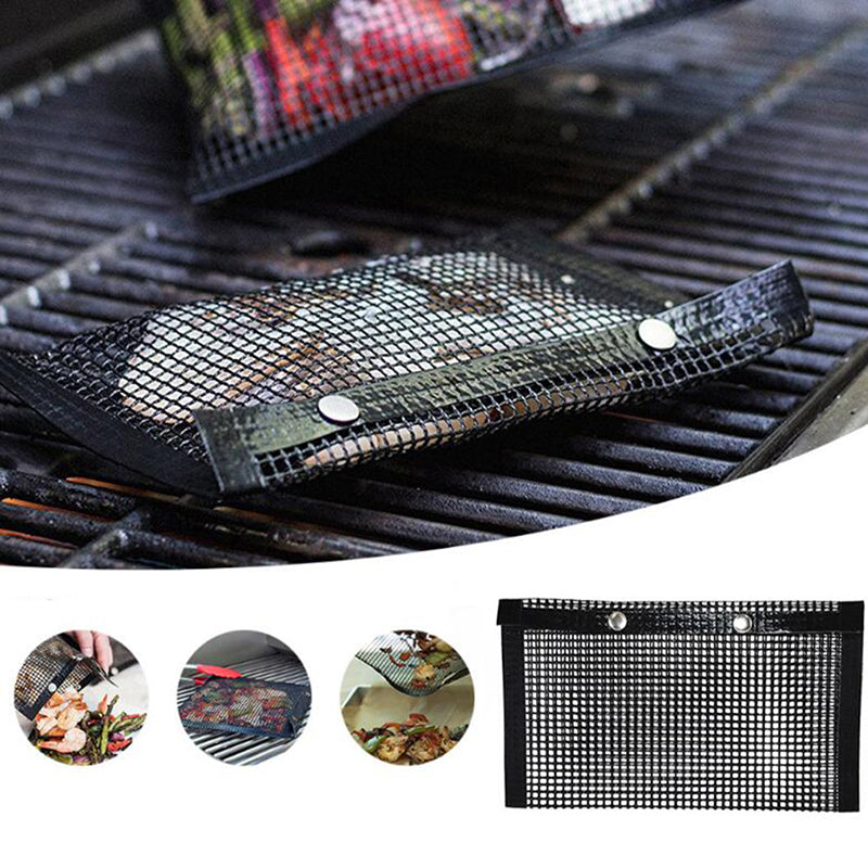 Non-stick Mesh Grilling Bag Reusable BBQ Fruit And Vegetable Meat Storage Bag Barbecue Heat Resistant Bags - Trend Catalog - 