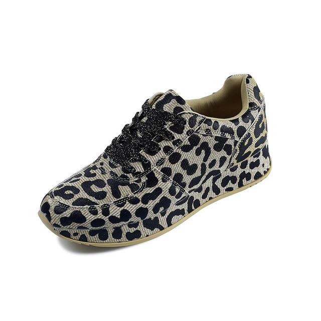 Sneakers Shoes Spring Autumn Leopard Pattern Design Fabric Comfortable Casual Sneakers Flats Shoes Women - Trend Catalog