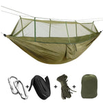 Ultralight Outdoor Camping Hunting Mosquito Net Parachute Hammock 2 Person Flyknit Hamaca Garden Hamak Hanging Bed Leisure Hamac - Trend Catalog - 