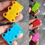 Adult Child Buckles Hooks Casual Sneaker Magnetic Shoe Buckle No Tie 2 Pcs Apparel Sewing Fabric Shoelace Spoons - Trend Catalog