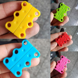 Adult Child Buckles Hooks Casual Sneaker Magnetic Shoe Buckle No Tie 2 Pcs Apparel Sewing Fabric Shoelace Spoons - Trend Catalog