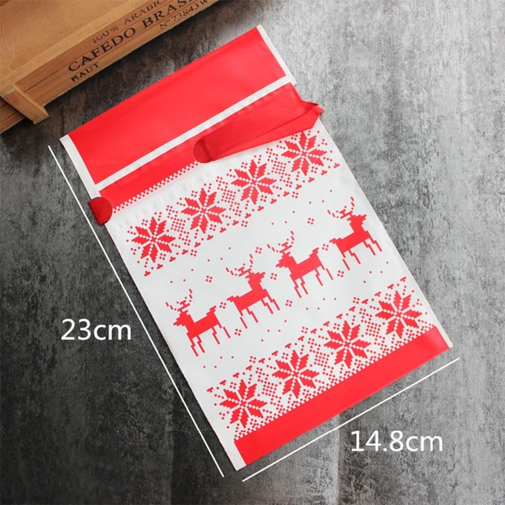 10pcs Merry Christmas Gift Bags Santa Claus Xmas Tree Packing Bags Happy New Year 2019 Christmas Candy Bags Navidad 2018 - Trend Catalog