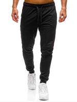 Dropshipping Men Joggers Elastic Waist Long Trousers 2019 Brand Fashion Casual Solid Color Fitness Workout Sweatpants Blue Red - Trend Catalog
