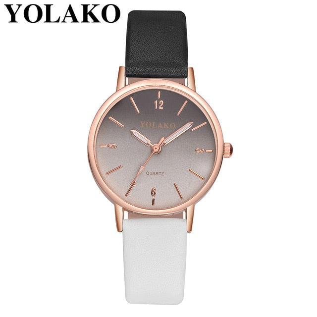 Brand Leather Quartz Women's Watch Ladies Fashion Watch Women Wristwatches Clock relogio feminino masculino W50 - Trend Catalog - 