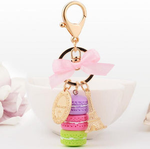 Women Cake Key chain fashion nice cute French pastries Keychain bag charm car Key Ring - Trend Catalog