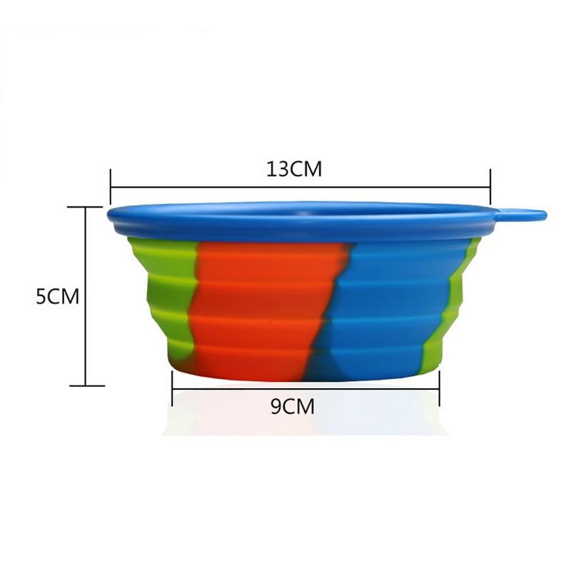 1Pcs Portable Travel Bowl Dog Feeder Water Food Container Silicone Small Mudium Dog Pet Accessories Folding Dog Bowl Outfit - Trend Catalog