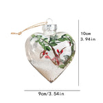 Love Transparent Merry Christmas Ball Christmas Ornament