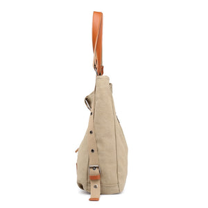 Canvas Women Shoulder Bags High Quality Multifunction Women Back Pack For Students School Travel Bags Large Capacity - Trend Catalog - 