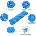 Outdoor mat camp inflatable sleeping mat self inflated mat Sleeping Pad Inflatable Air Cushion Camping with Pillow Air Mattress - Trend Catalog