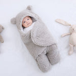 Baby Sleeping Bag Ultra-Soft Fluffy Fleece Newborn Receiving Blanket Infant Boys Girls ClothesSleeping Nursery Wrap Swaddle - Trend Catalog - 