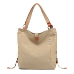 Canvas Women Shoulder Bags High Quality Multifunction Women Back Pack For Students School Travel Bags Large Capacity - Trend Catalog - 