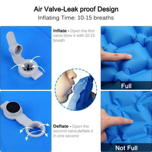 Outdoor mat camp inflatable sleeping mat self inflated mat Sleeping Pad Inflatable Air Cushion Camping with Pillow Air Mattress - Trend Catalog