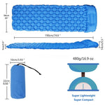 Outdoor mat camp inflatable sleeping mat self inflated mat Sleeping Pad Inflatable Air Cushion Camping with Pillow Air Mattress - Trend Catalog