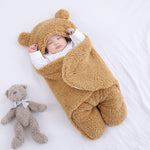 Baby Sleeping Bag Ultra-Soft Fluffy Fleece Newborn Receiving Blanket Infant Boys Girls ClothesSleeping Nursery Wrap Swaddle - Trend Catalog - 