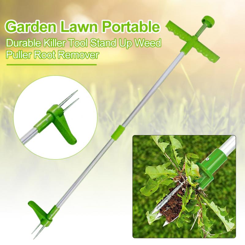 Root Remover Outdoor Killer Tool Claw Weeder Portable Manual Garden Lawn Long Handled Aluminum Stand Up Weed Puller Lightweight - Trend Catalog - 